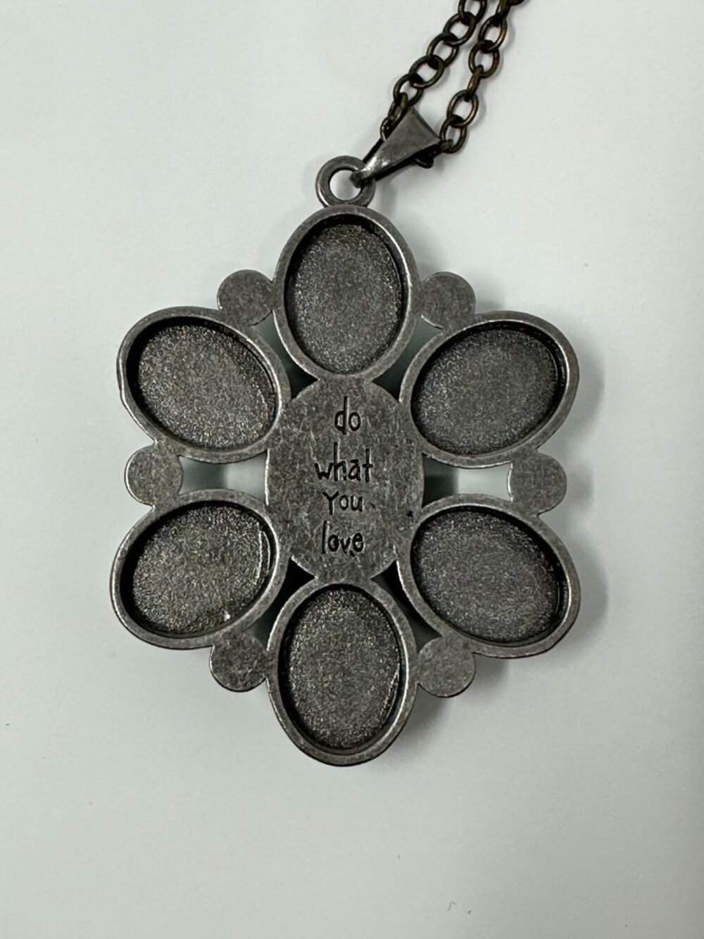 NWT Natural Life Boho Necklace Long with Turquoise Style Flower and Silver Chain - Picture 6 of 8